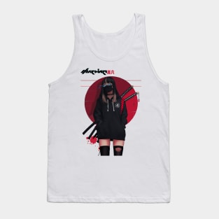 Cool Japanese Girl Samurai Tank Top